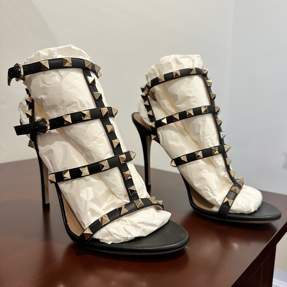 Valentino Rockstud Caged Sandal